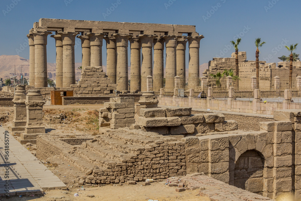 Colonnade of the Luxor temple, Egypt