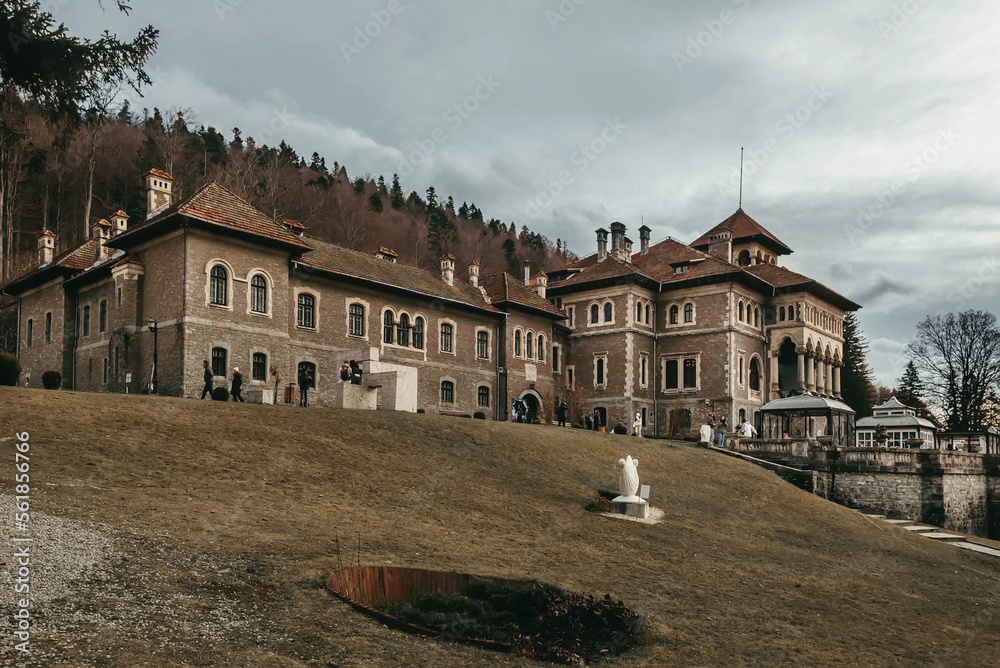 Cantacuzino Castle in Busteni Town Romania