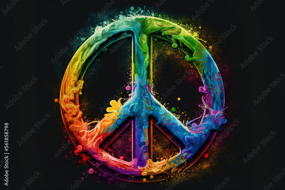 Peace Sign Stock Illustration | Adobe Stock