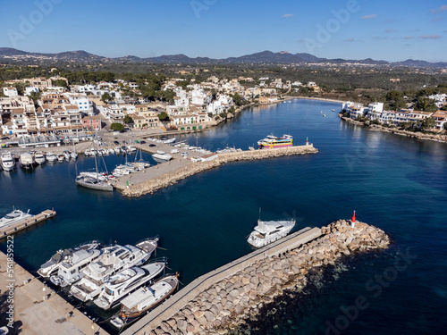 royal nautical club, Porto Petro, Santanyi, Mallorca, Balearic Islands, Spain