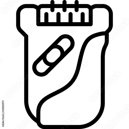epilator outline icon