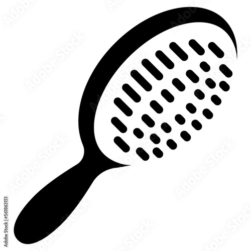 cushion brush solid icon