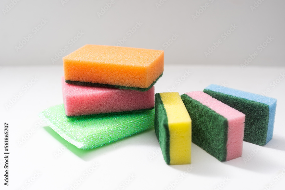 sponge isolated on white background sponge isolated on white background