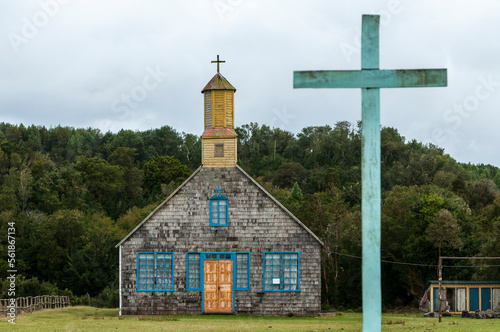 iglesia de  chiloe, sur de  chile, chiloe, house of god, religiones, arquitectura, edificio, viejo, capilla, religiosas, cielo, campesina, aspa, paisaje, miniatura, blanco, casa, madera, ortodoxa, cam