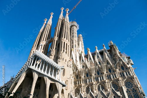 Sagrada Familia, religious building under construction in the city of Barcelona