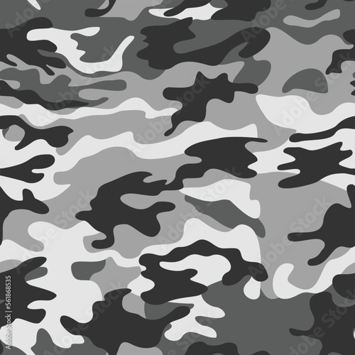Abstract camouflage gray color, seamless pattern disguise, vector illustration for printing clothes, paper, fabric.