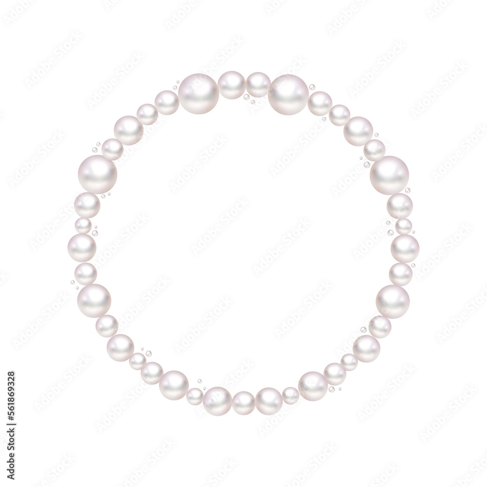 Pearl Circle frame border Pearl Circle frame border