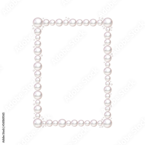 Pearl Rectangle frame border 