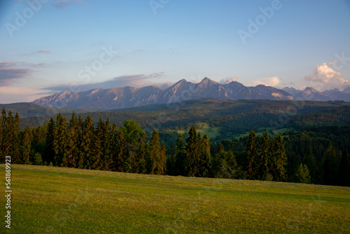 sunset in the tatra mountains