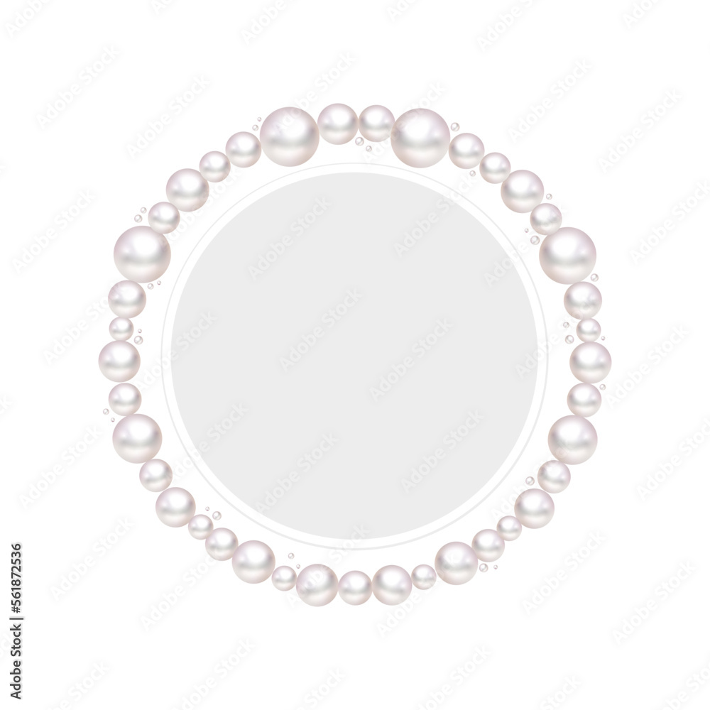 Pearl Circle frame border Pearl Circle frame border