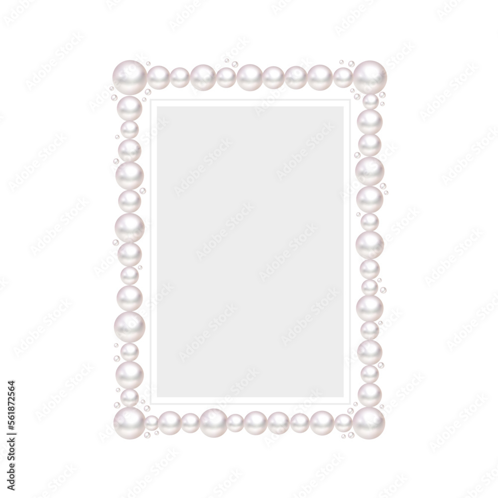 Pearl Rectangle frame border