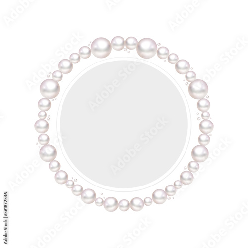 Pearl Circle frame border