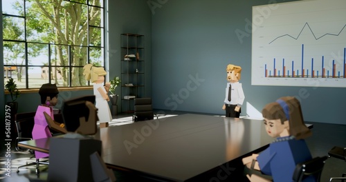 Canvastavla People communicate in metaverse