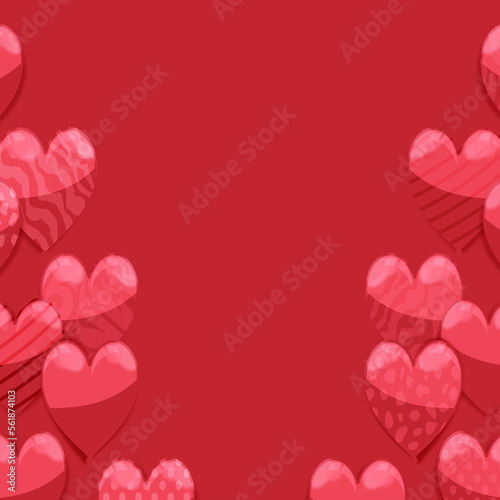 valentine hearts background art fram desing romantice photo