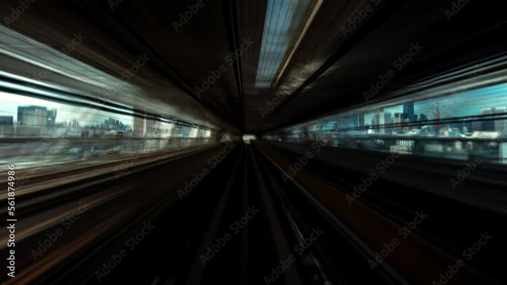 POV time-lapse through Tokyo, Japan on the Yurikamome(shot super high resolution 8K) POV time-lapse through Tokyo, Japan on the Yurikamome(shot super high resolution 8K)