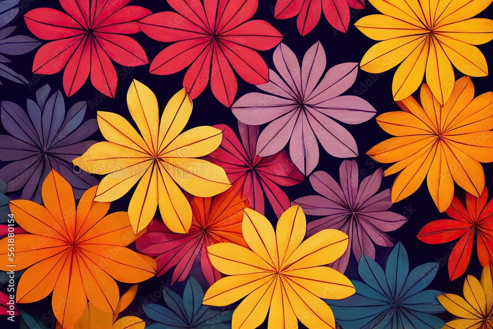 Textile and wallpaper patterns. A printable digital illustration work. Floral Print designs. Generative AI Textile and wallpaper patterns. A printable digital illustration work. Floral Print designs. Generative AI
