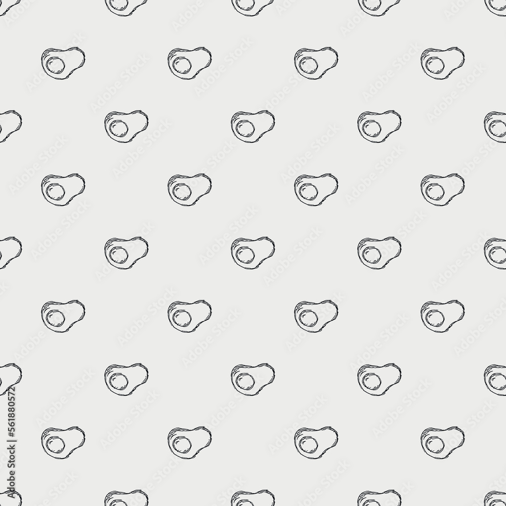 Seamless pattern with egg icons Seamless pattern with egg icons