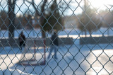 fence around ice skating