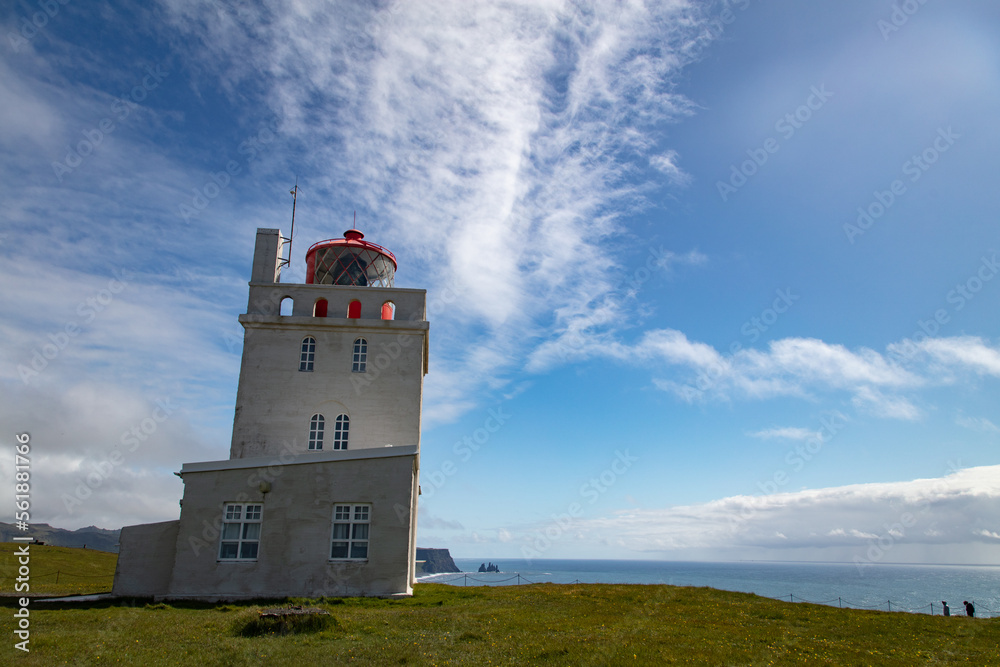 Dyrholaey Lighthouse in Iceland.