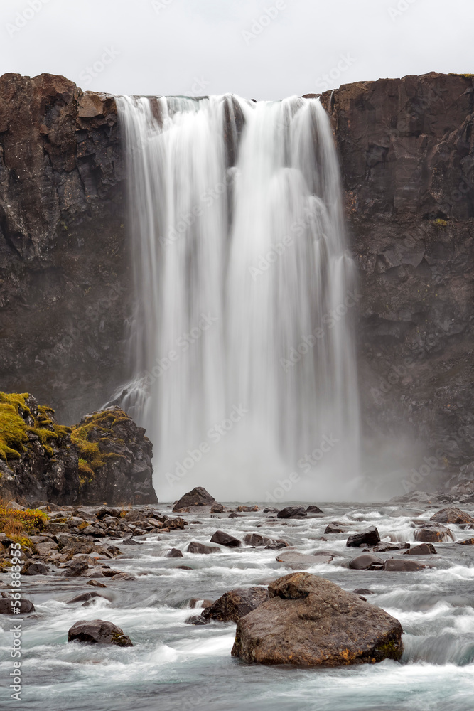 Fototapeta premium The beautiful Gufufoss waterfall, Iceland.