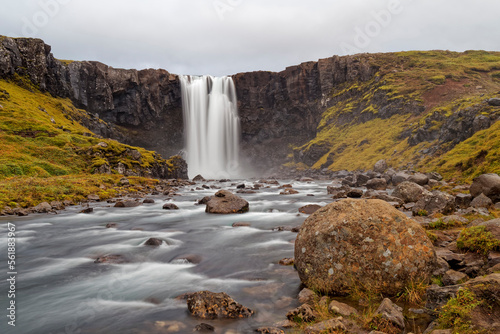 The beautiful Gufufoss waterfall, Iceland. © ggw