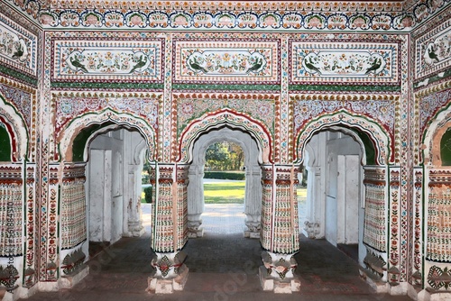 The inside view of Baradari(Pavilion) of Sheranwala Bagh, Garden Gujranwala, Panjab, Pakistan  photo