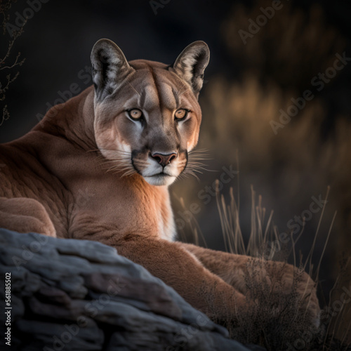 lioness in the wild, puma, king, strong, power, king of the jungle © Supremos