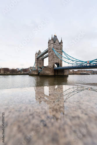 Tower bridge over the Thames River