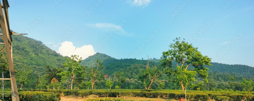 landscape with mountains and blue sky landscape with mountains and blue sky