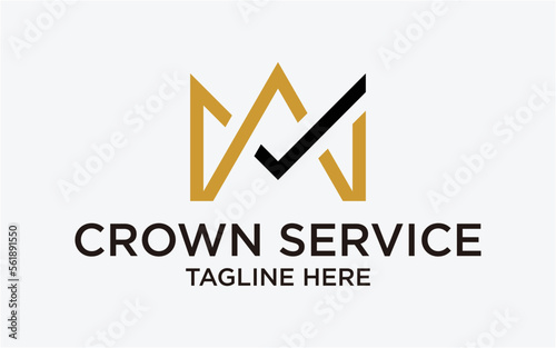 LOGO CROWN AND SERVICE COMBINED MODERN