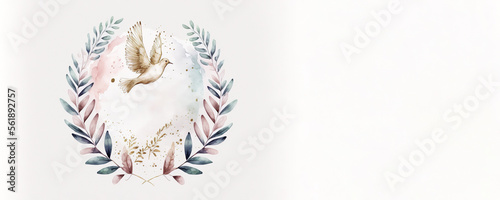 Confirmation Celebration Dove - Watercolour (Generative Art)