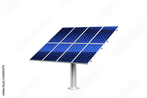 Solar panel system 3D Isolated