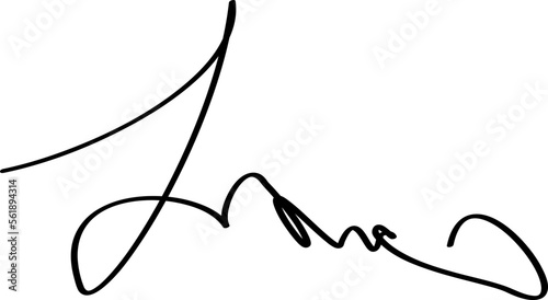 Vector signature. Autograph hand drawn. Scrawl signature. Handwritten autograph. Handwriting scribble by pen.