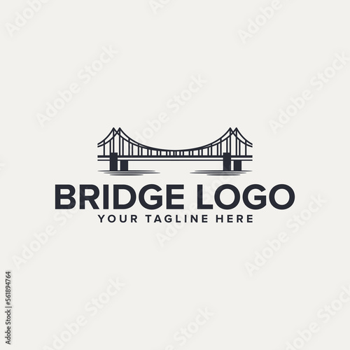 Bridge logo icon design template