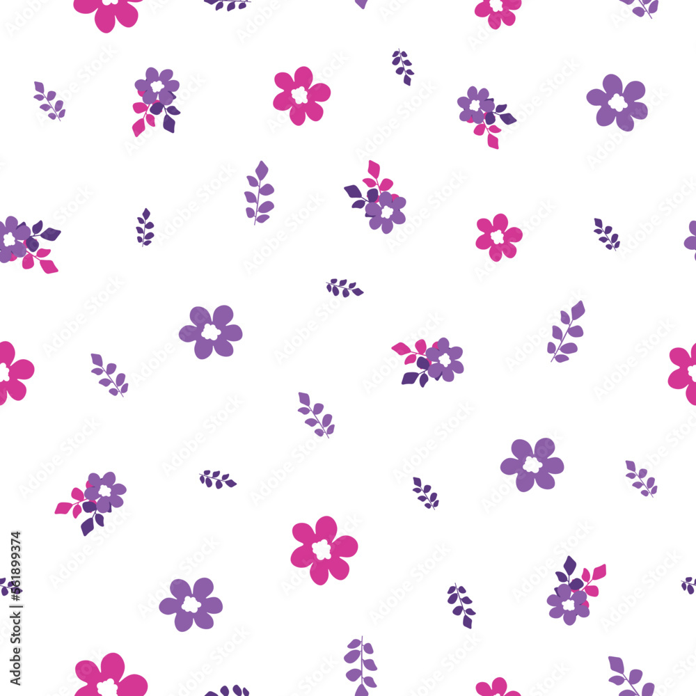 Garden vector repeat pattern seamless withe background