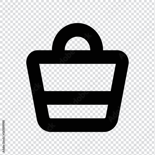 Basket buy icon in transparent background, basic app and web UI bold line icon, EPS10