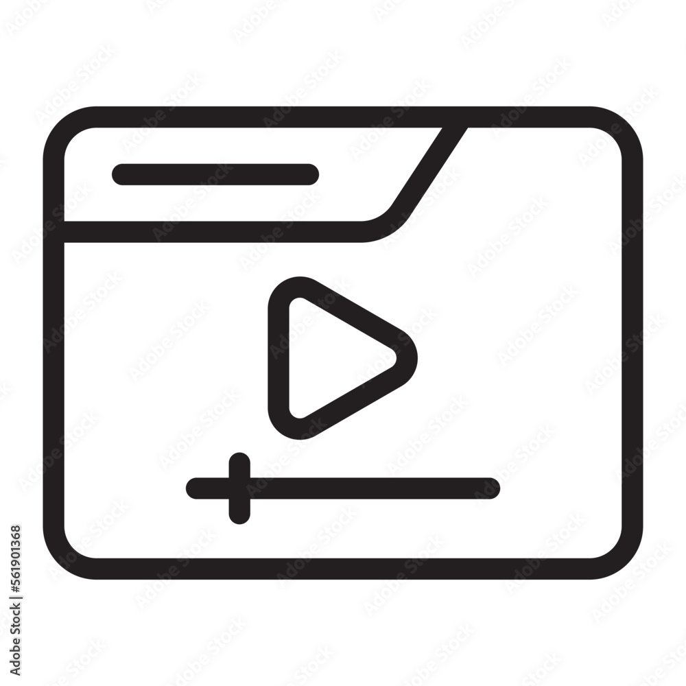 streaming line icon streaming line icon