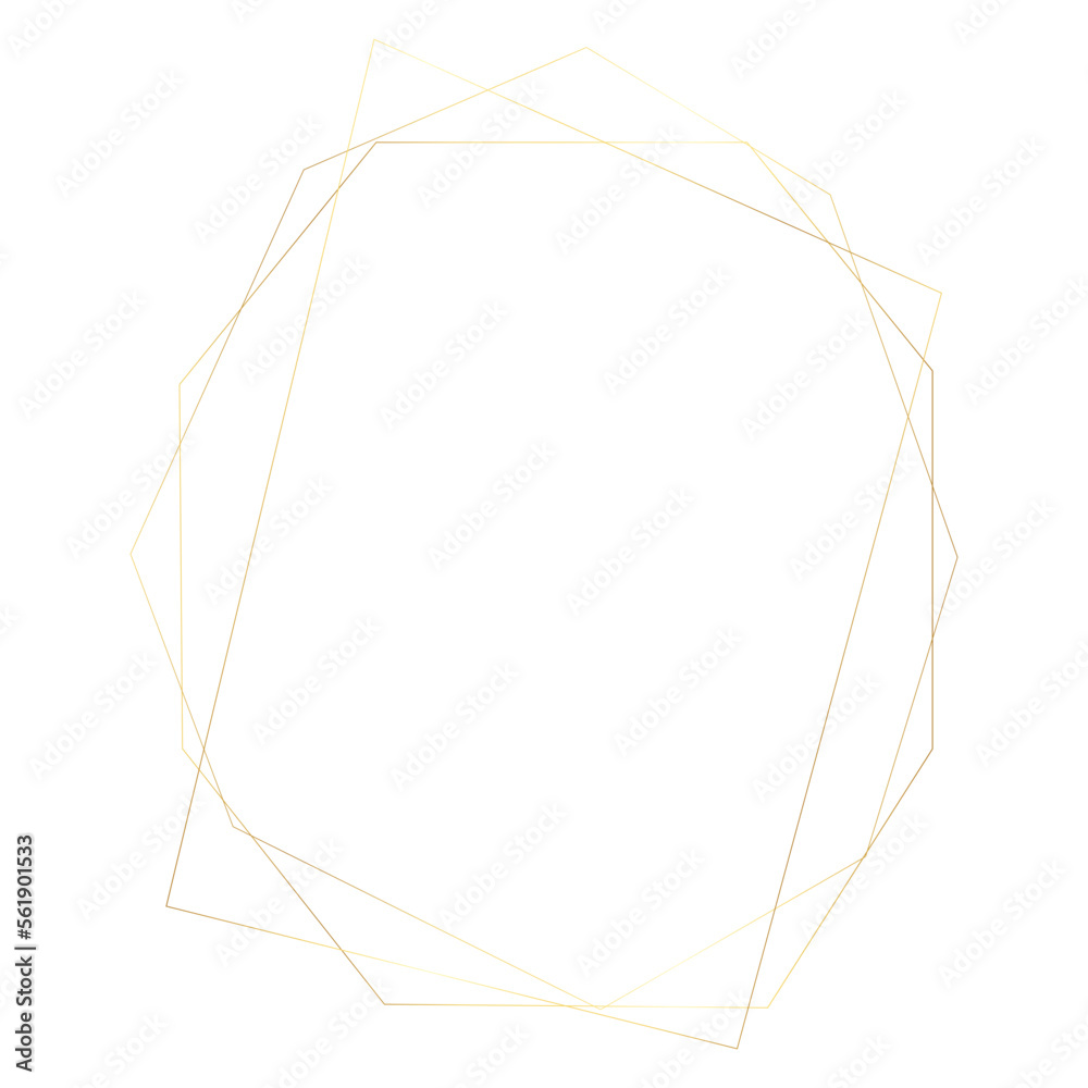 Elegant Geometric Golden Frames Elegant Geometric Golden Frames