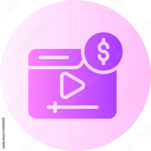 paid content gradient icon
