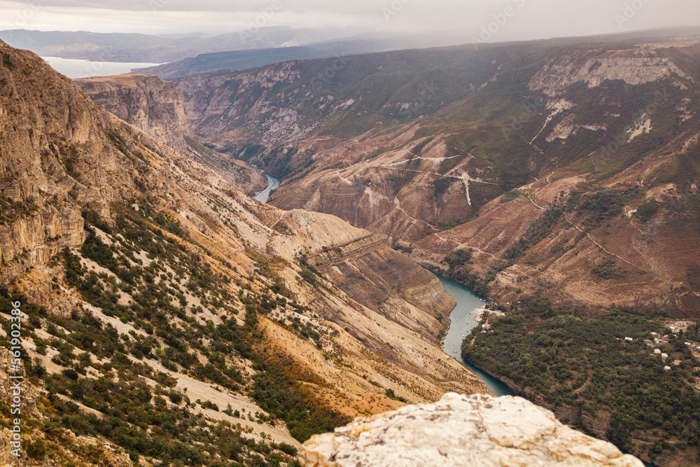 The Sulak Canyon is one of the deepest canyons in the world and the deepest in Europe.
