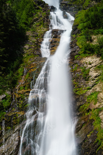 Waterfall Stuibenfall in Ötztal in Tyrol, Austria