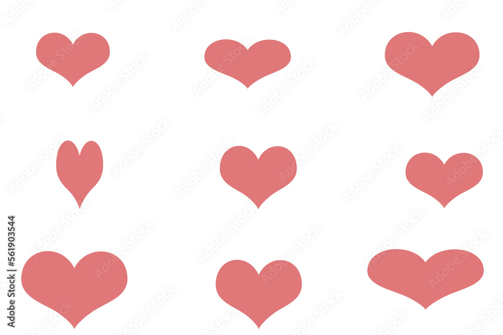 Pink heart-shaped pattern backdrop.