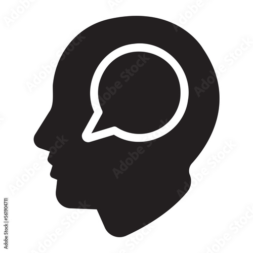 mind glyph icon