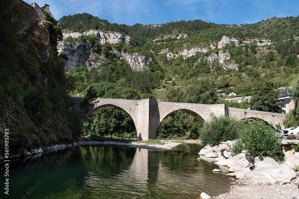 Picturesque village of the Gorges du Tarn in France