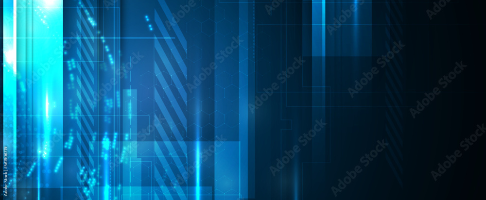 Obraz premium Technology data background, idea of global business solution