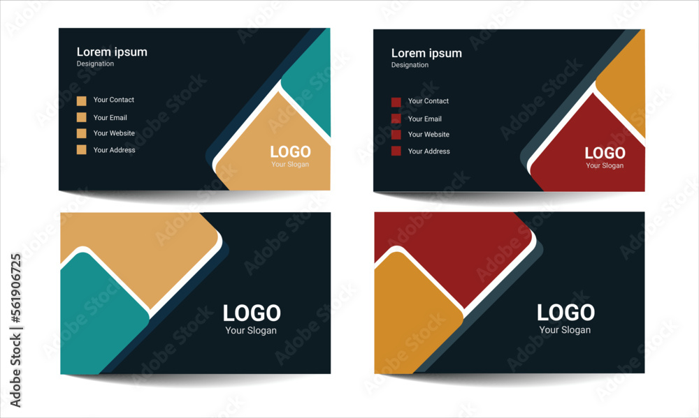 Creative business card template, Simple and clean design.