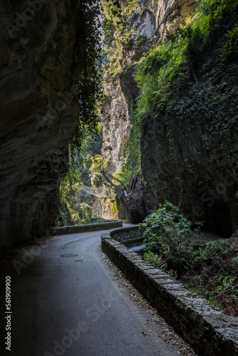 Strada della Forra panoramic road through the gorge on Lake Garda