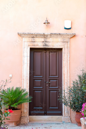 The door of Agia Triada Monastery . © Rafik