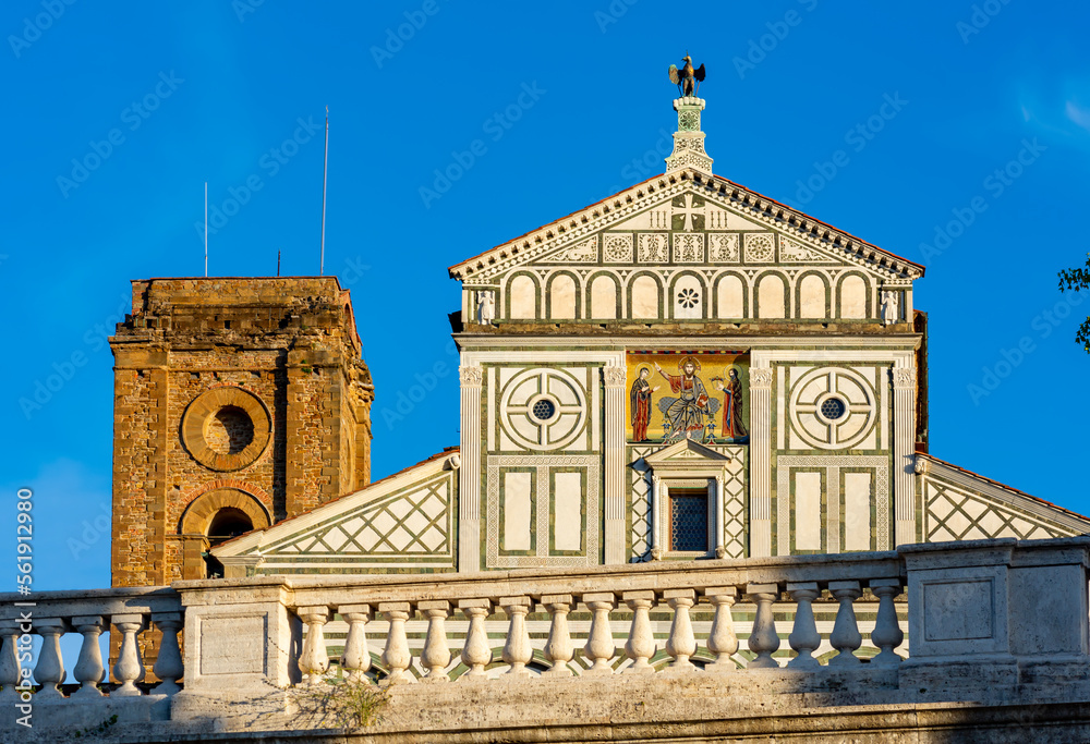 San Miniato al Monte (St. Minias on the Mountain) basilica in Florence, Italy