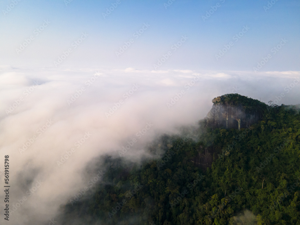 High-angle view of Pico do Papagaio